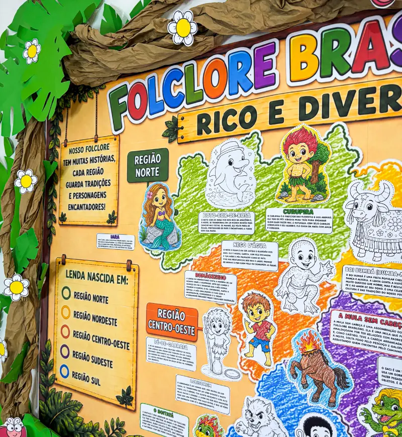 Painel Interativo Mapa das Lendas