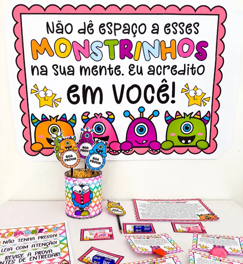 Kit Semana de Provas - Monstrinhos