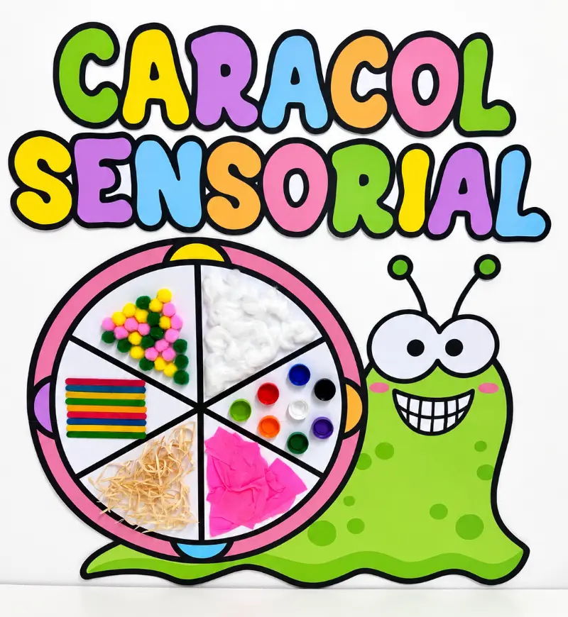 Painel Caracol Sensorial | Educação Infantil