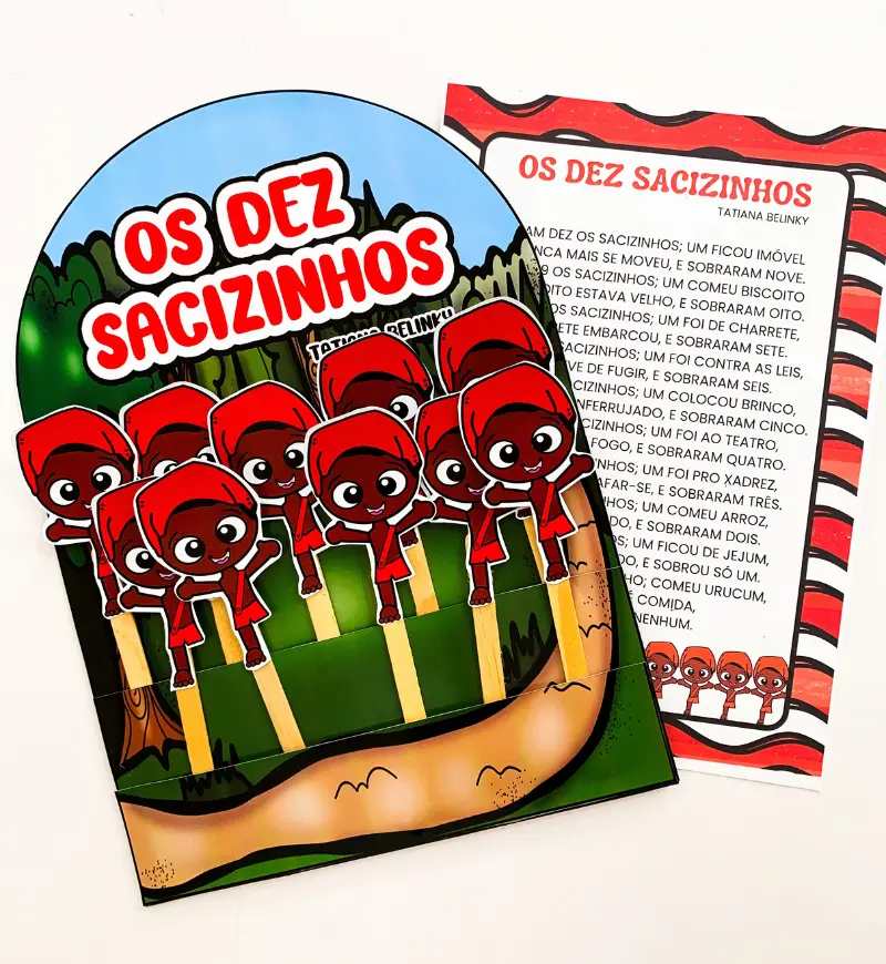 Eram Dez os Sacizinhos - História na Luva