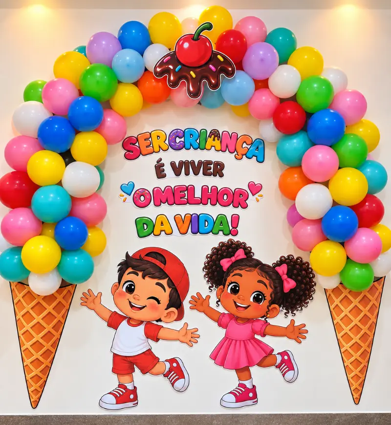 Painel Doce Criança - Dia das Crianças