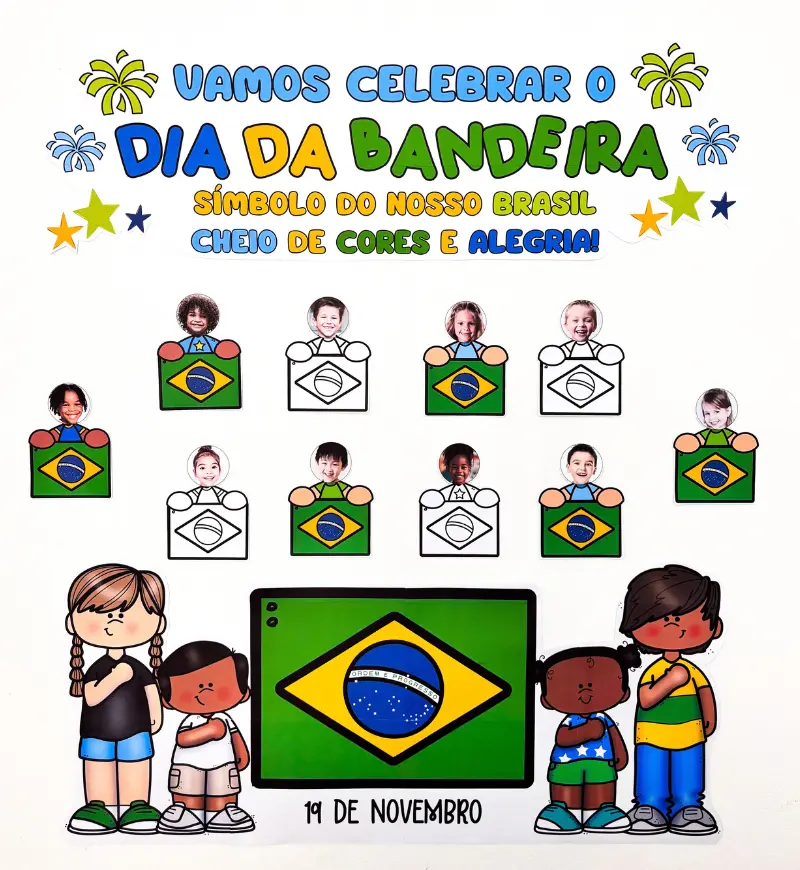 Painel Dia da Bandeira com Fotos